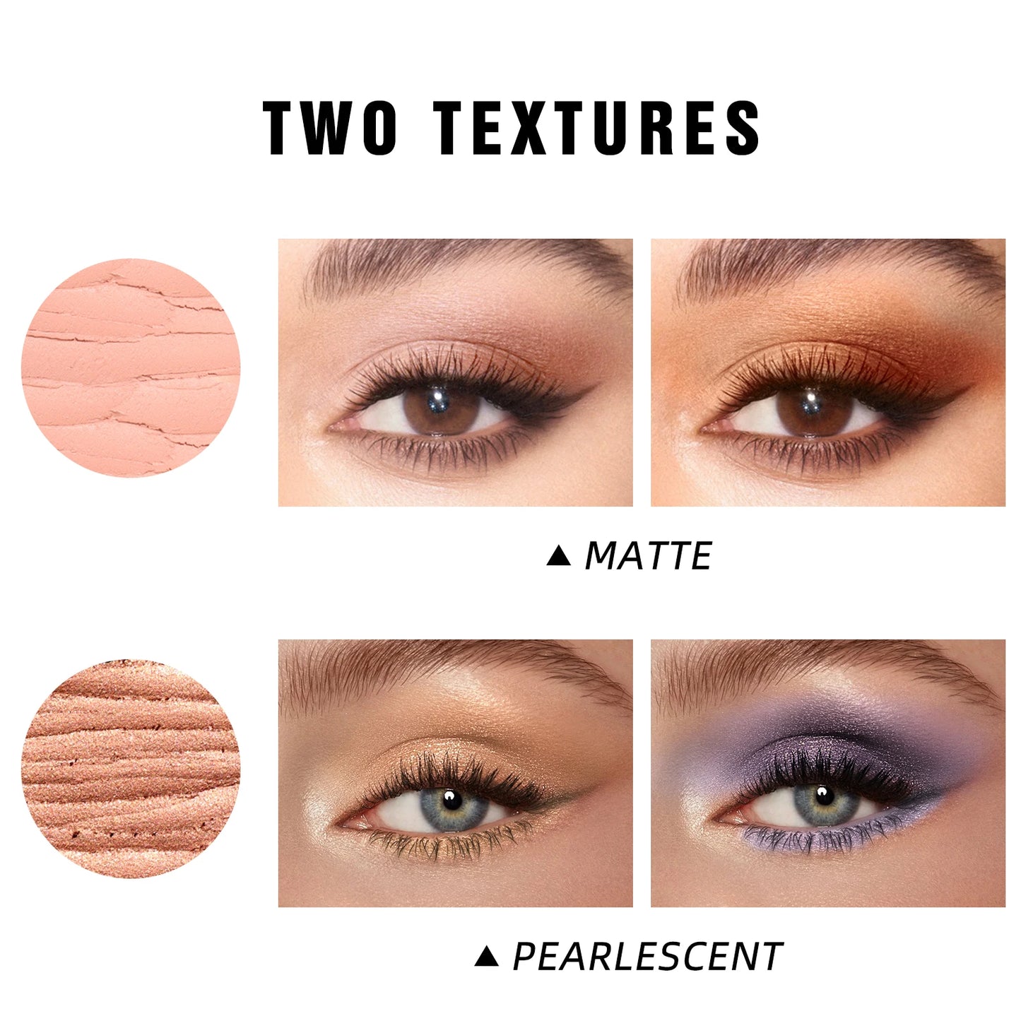 Eyeshadow Pencil Waterproof Glitter Matte Nude