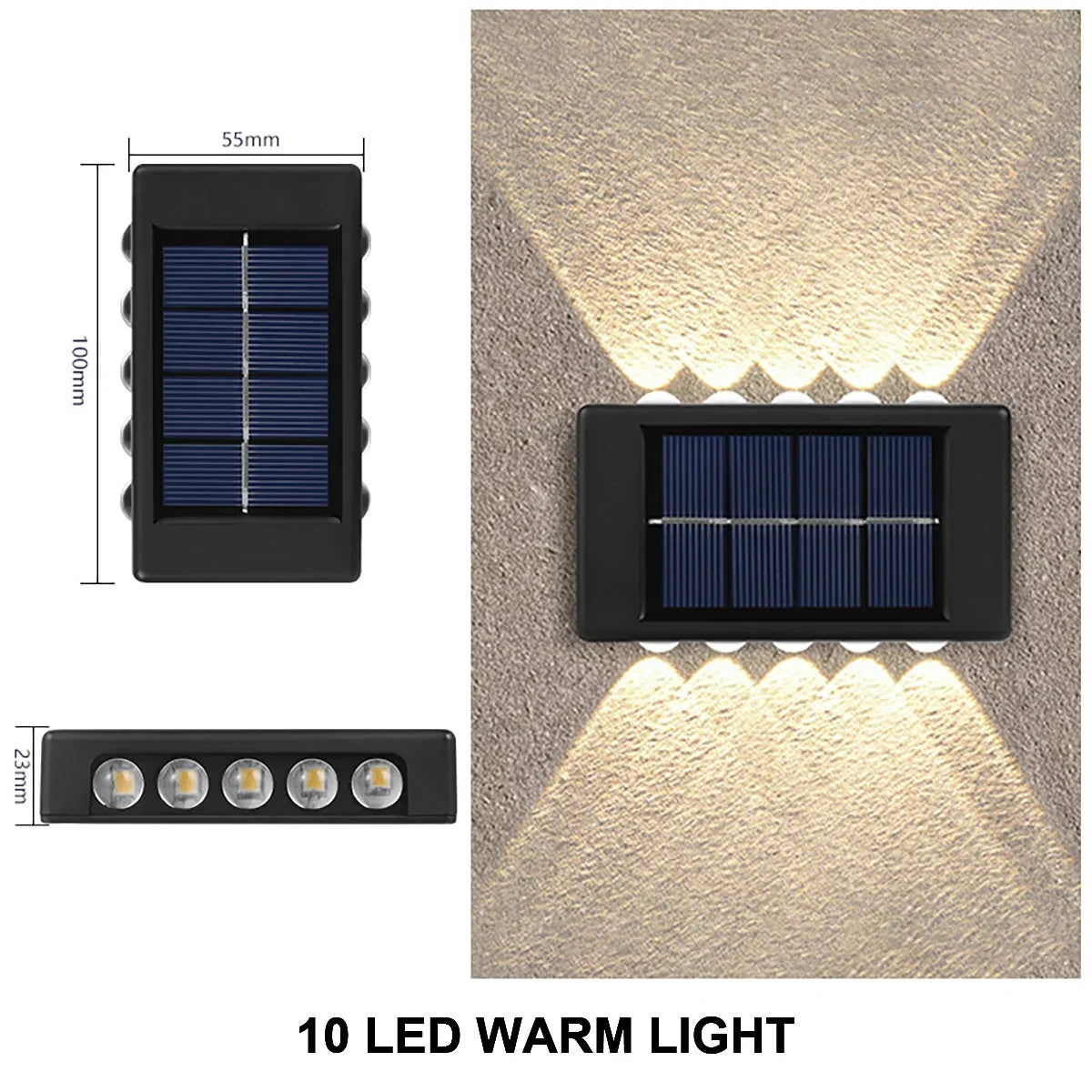 Solar Outdoor Waterproof Wall Lamp