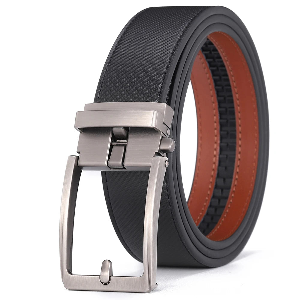 Men Luxury Buckle Genuine Leather Belt