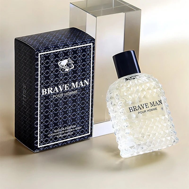 100ML Brave Man Wolf Smoke Perfume Charming Cologne Long-Lasting Fragrance Woody Floral Scent