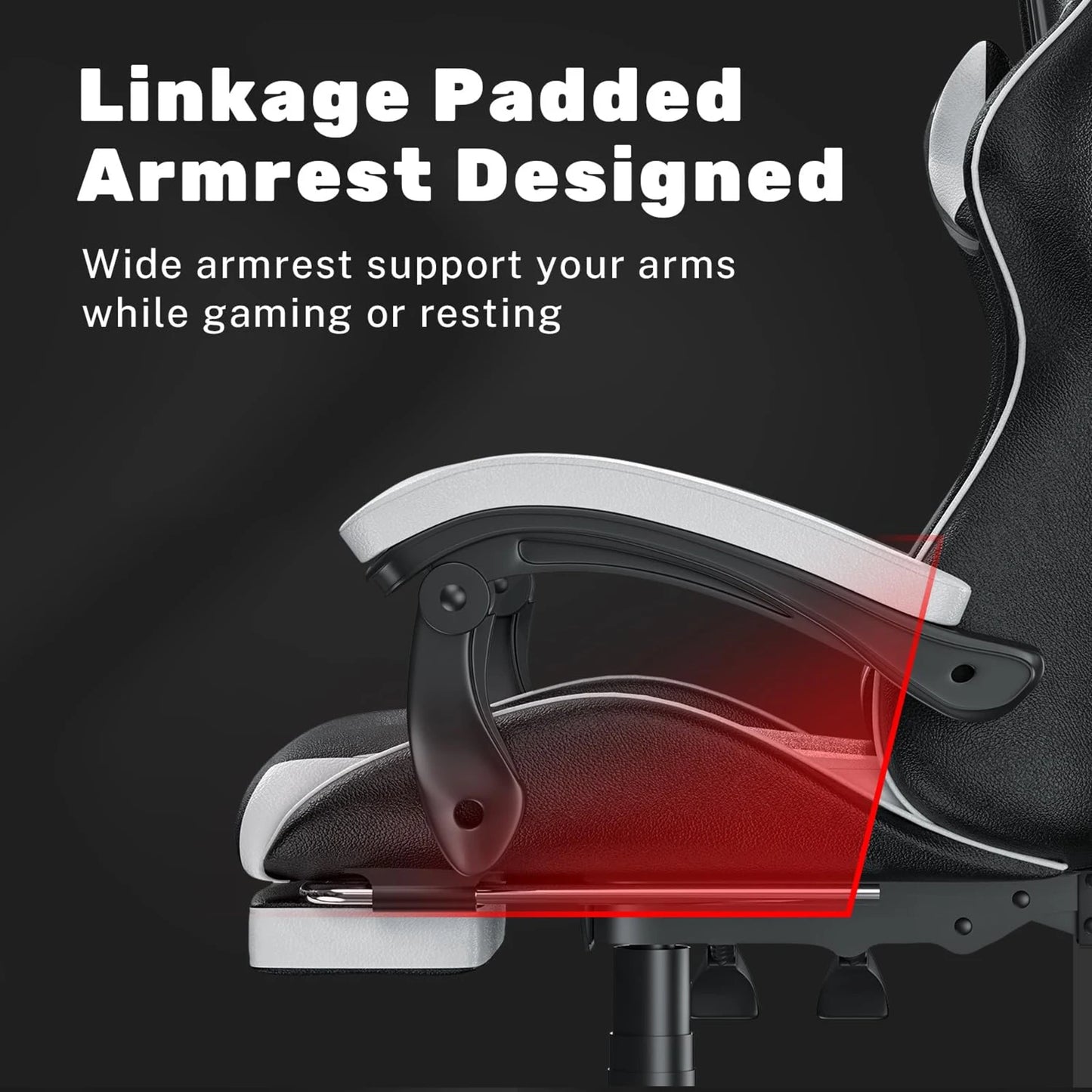 Ergonomic Computer chair with Lumbar Cushion Headrest