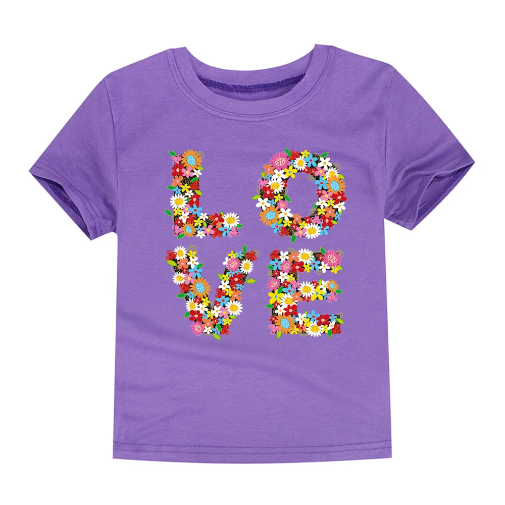 100% Cotton Toddler Girl T- Shirts