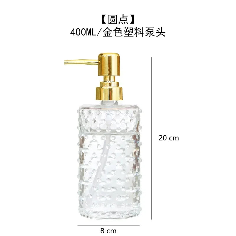 Transparent Bathroom Accessories Soap Bottle Dispenser