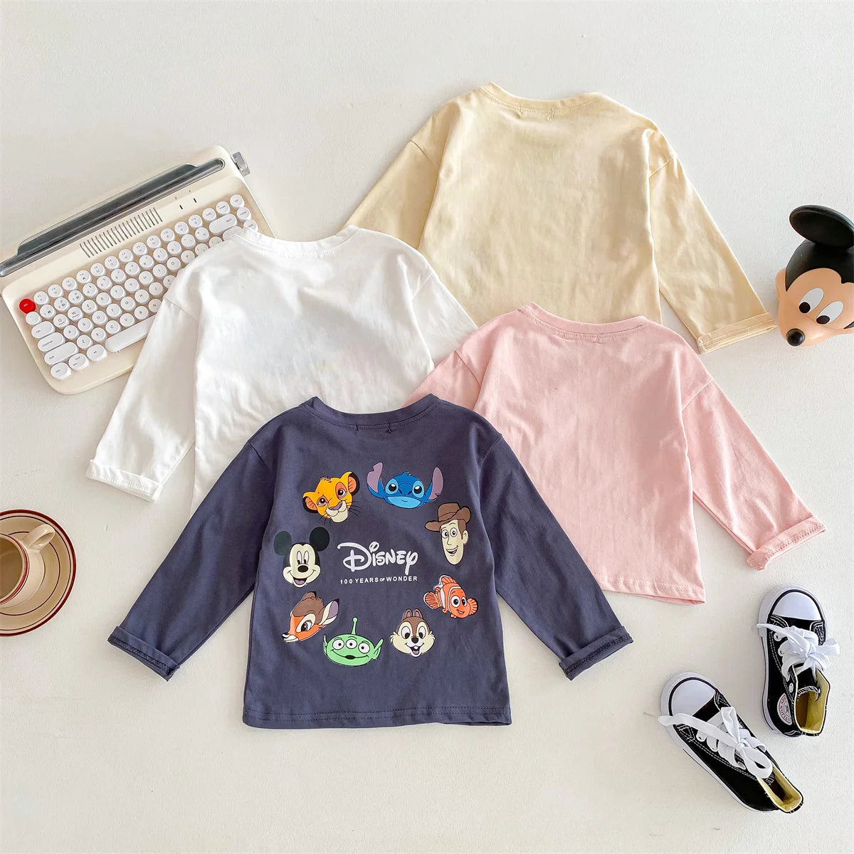 Girls Long Sleeve T-shirt Printed Cartoon Mickey