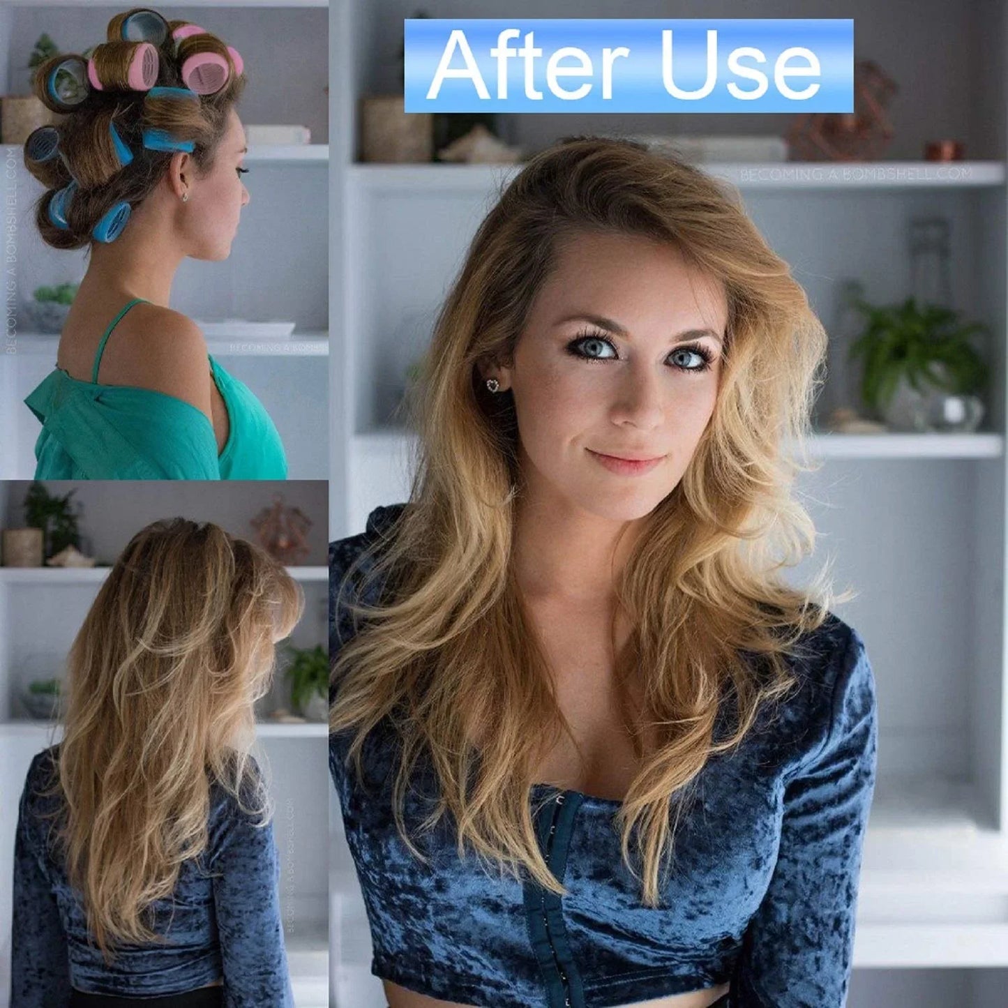 Magic Self Grip Hair Rollers 6Pcs