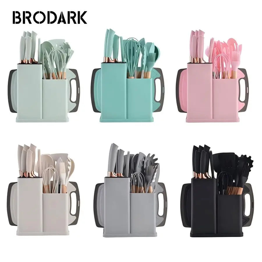 19pcs Food Grade Silicone Kitchenware Set