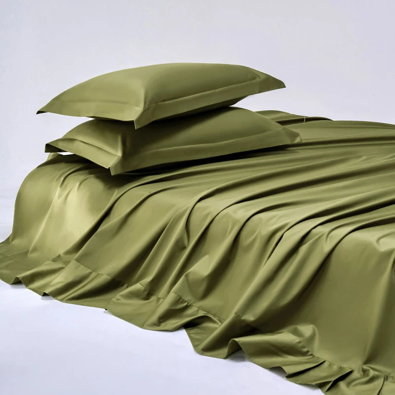 100% Egyptian Cotton Bed Sheet Set 1000TC Size Single, Double & Queen