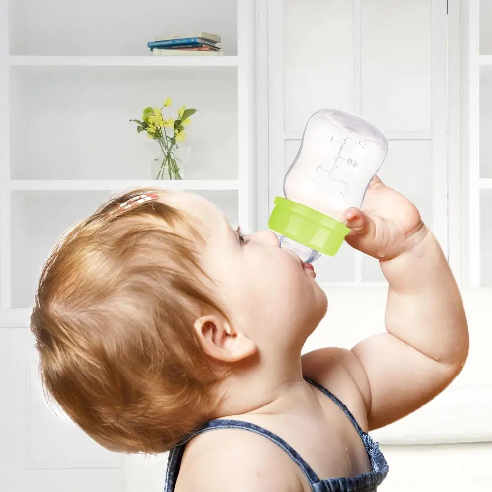 Mini Portable Feeding Baby Nursing Bottle BPA Free Safe Feeder Fruit Juice Milk Bottles 60ML