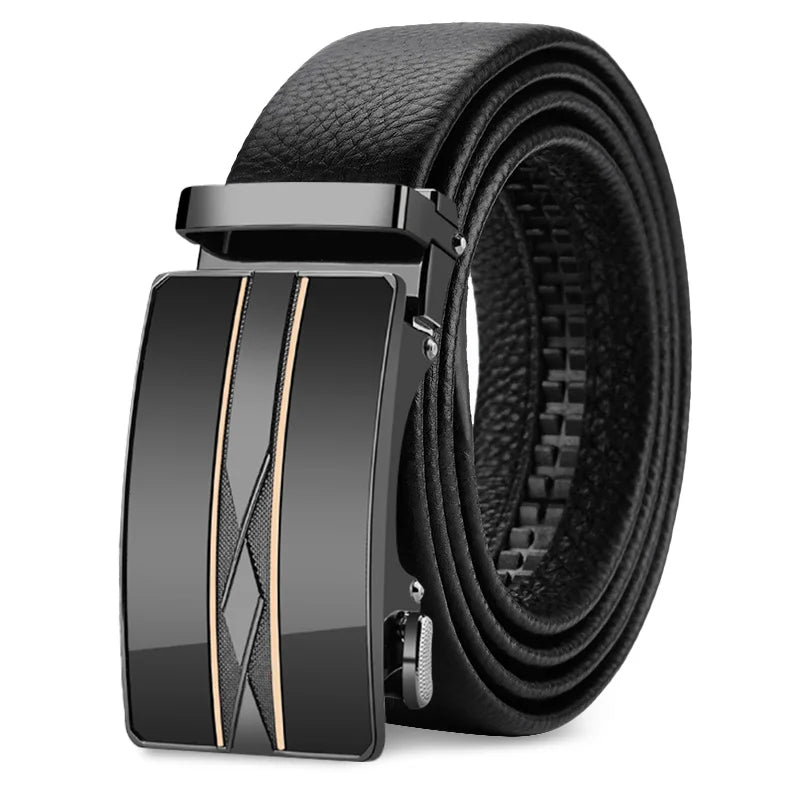 Men's Genuine Leather Belt Adjustable Waistband