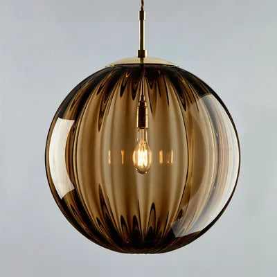 Modern Color Led Pendant Light Glass Ball Kitchen Fixtures