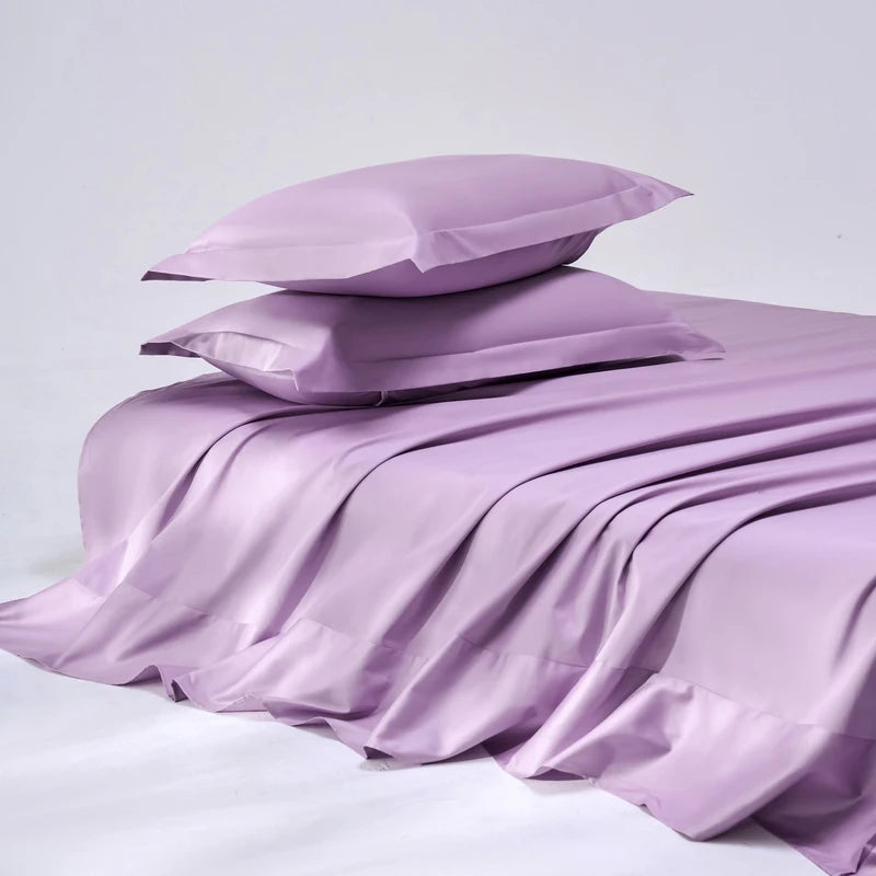 100% Egyptian Cotton Bed Sheet Set 1000TC Size Single, Double & Queen