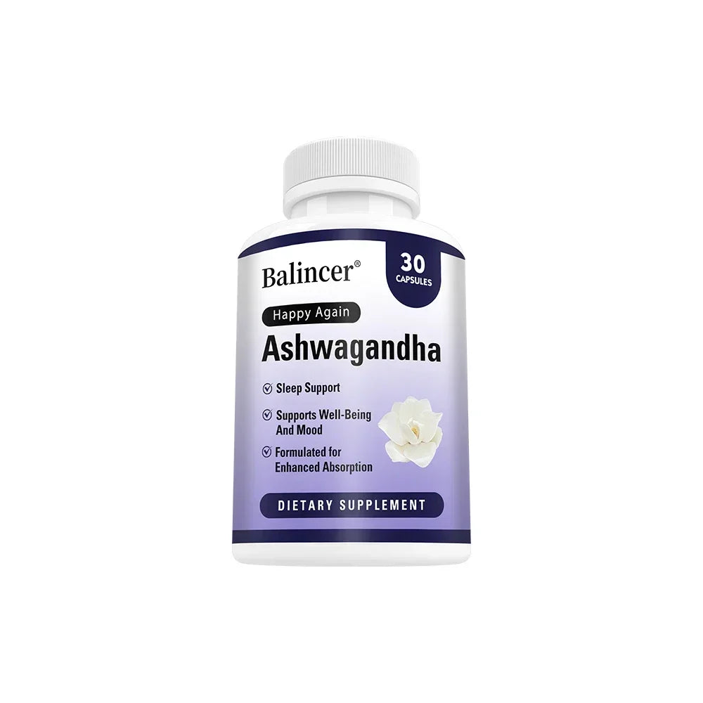 Ashwagandha Supplement-Improve Sleep Health,Antioxidant,Improve Concentration,Enhance Brain Power,Replenish Energy-120 Capsules