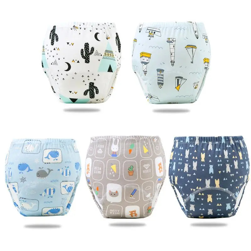 Reusable Infant Ecological Baby Diaper Training Pants Waterproof Washable Breathable Cotton Baby Underwear