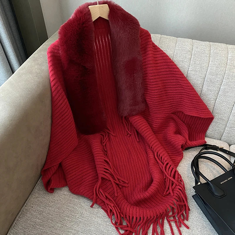 Warm Winter Striped Cardigan