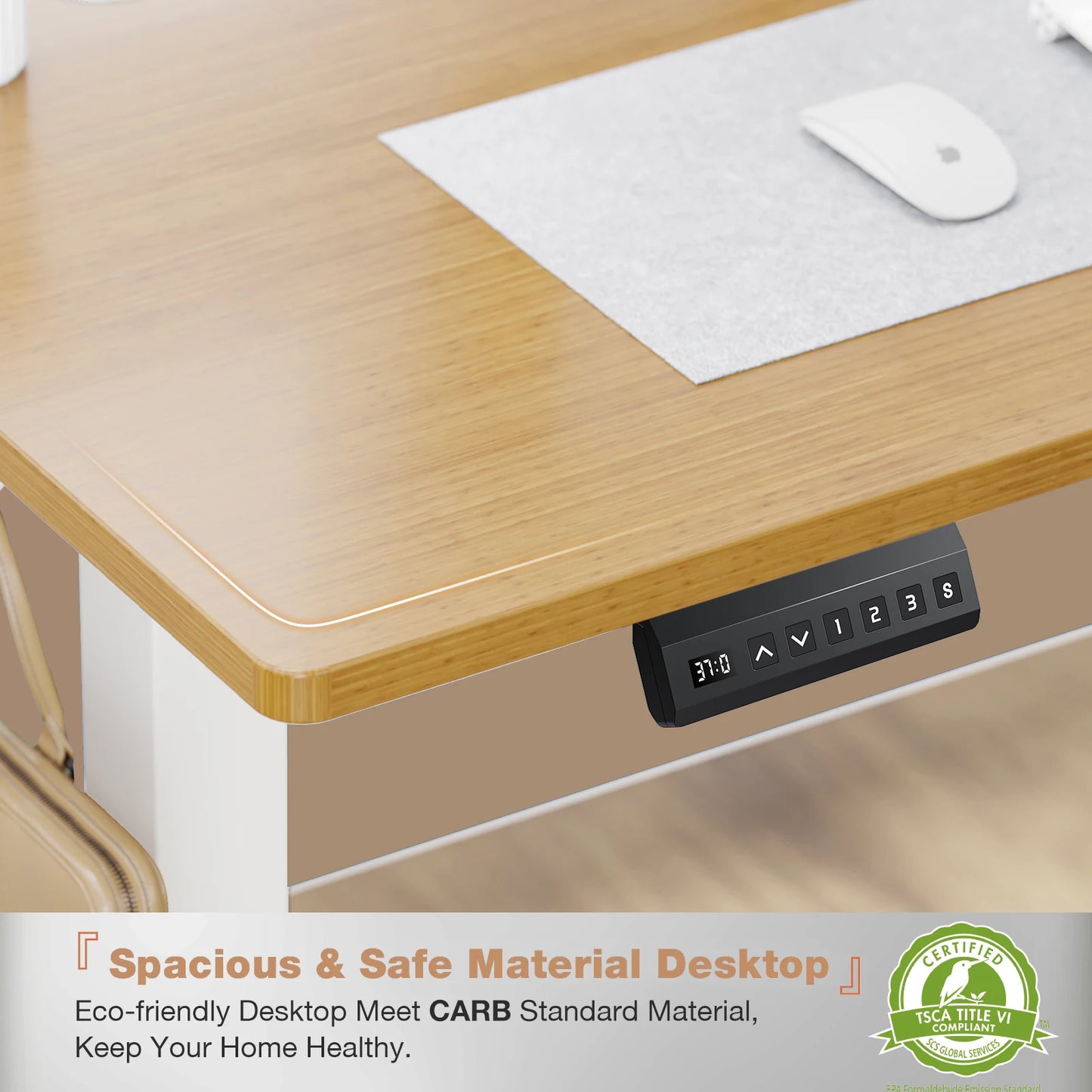 Electric Standing Desk Height Adjustable 40x24 Inch