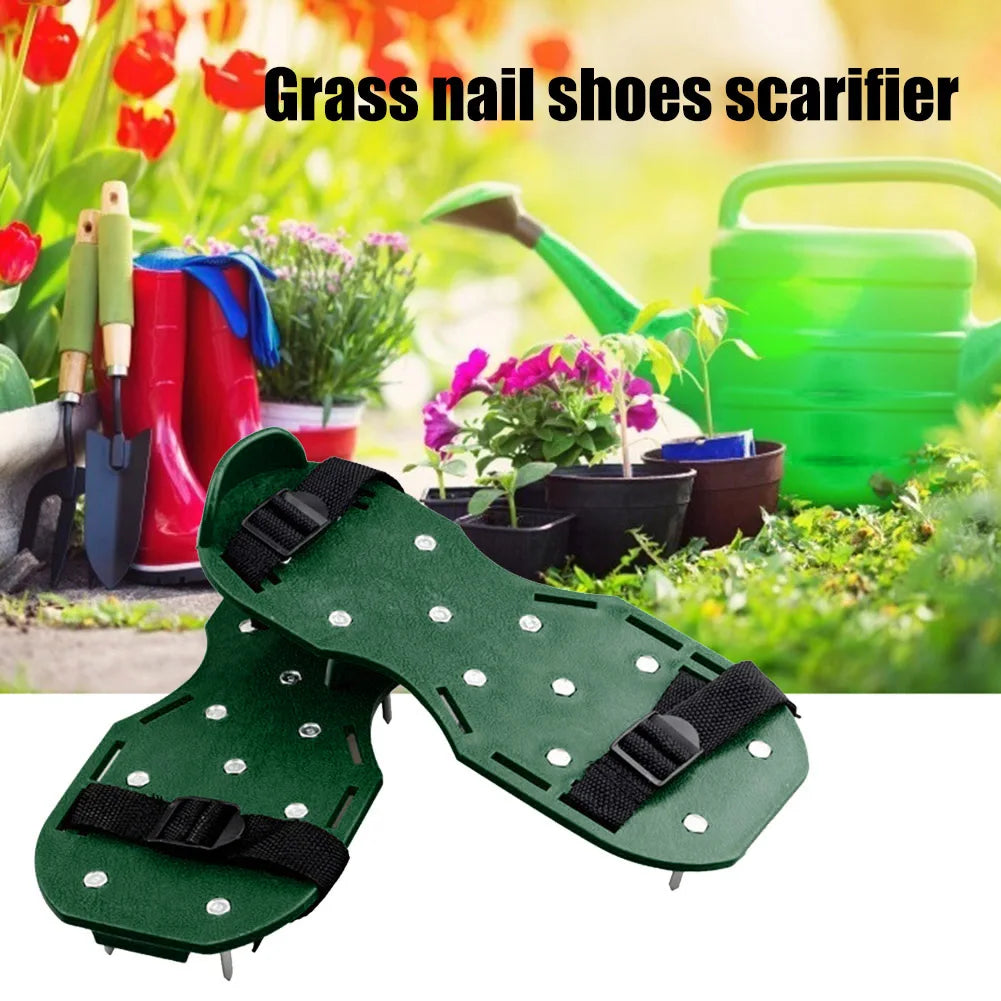 Garden Long Nail Aerator Grass Shoes Loose Soil Tool 5cm Yard Grass Cultivator