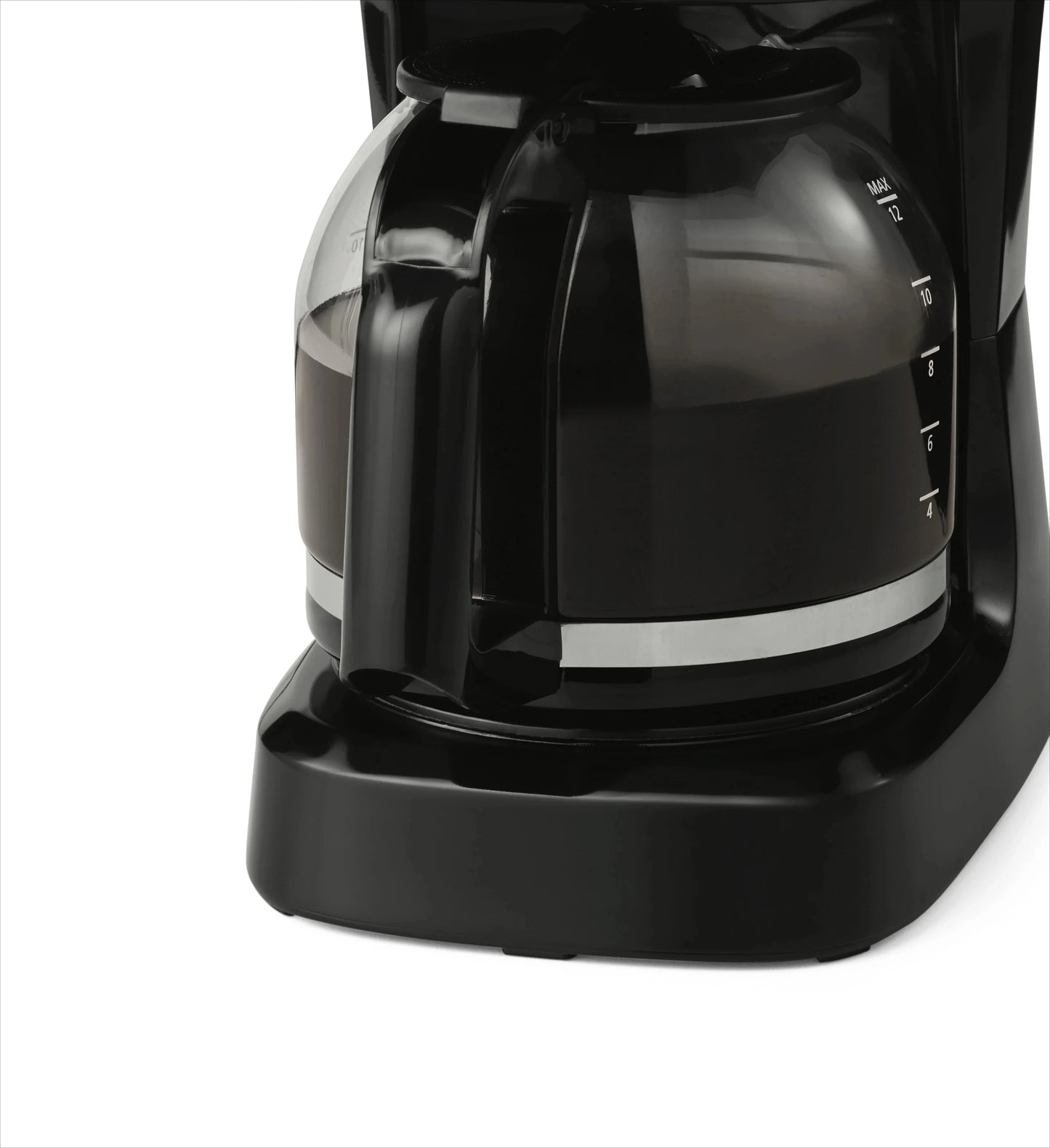 1.8L Black 12-Cup Programmable Drip Coffee Maker for Family or Parties