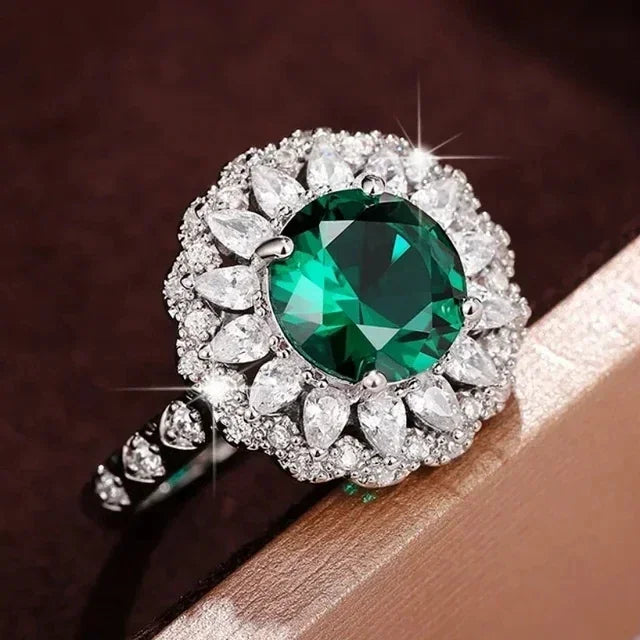 Gorgeous Exquisite High-end Women Crystal Zircon Rings