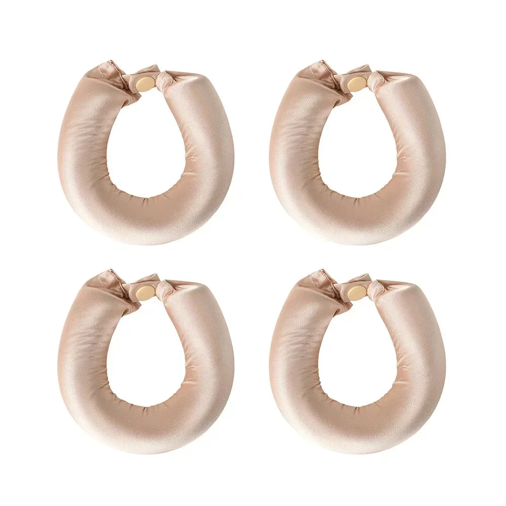 Heatless No Heat Hair Rollers Satin Curling Rod Soft Curlers Sleeping Flex Rods Styling Tools