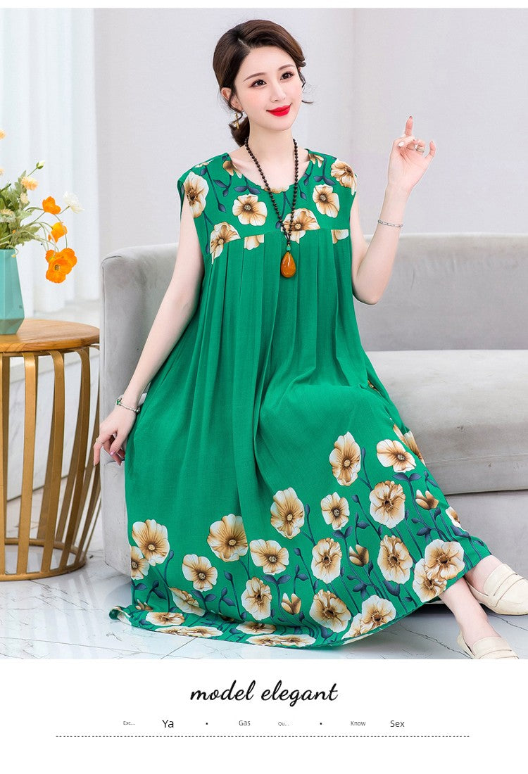Summer Pure Cotton Stylish Extra Large Size 110.00kg Dress or Sleepwear