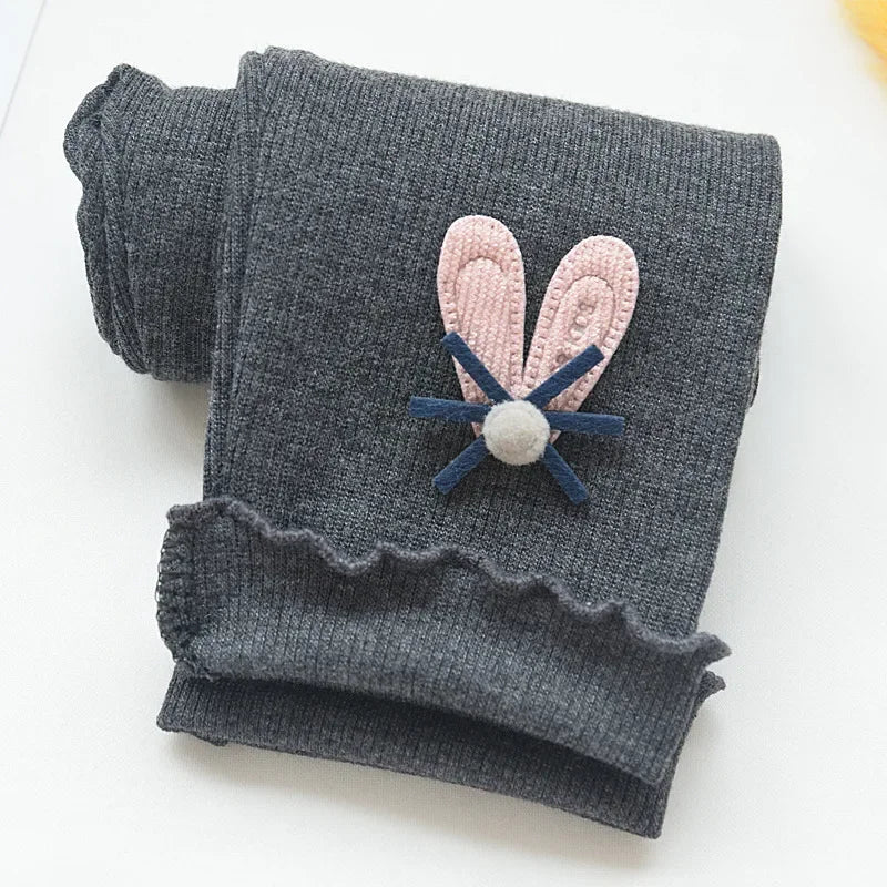 Girls Cotton Leggings Elastic Waist