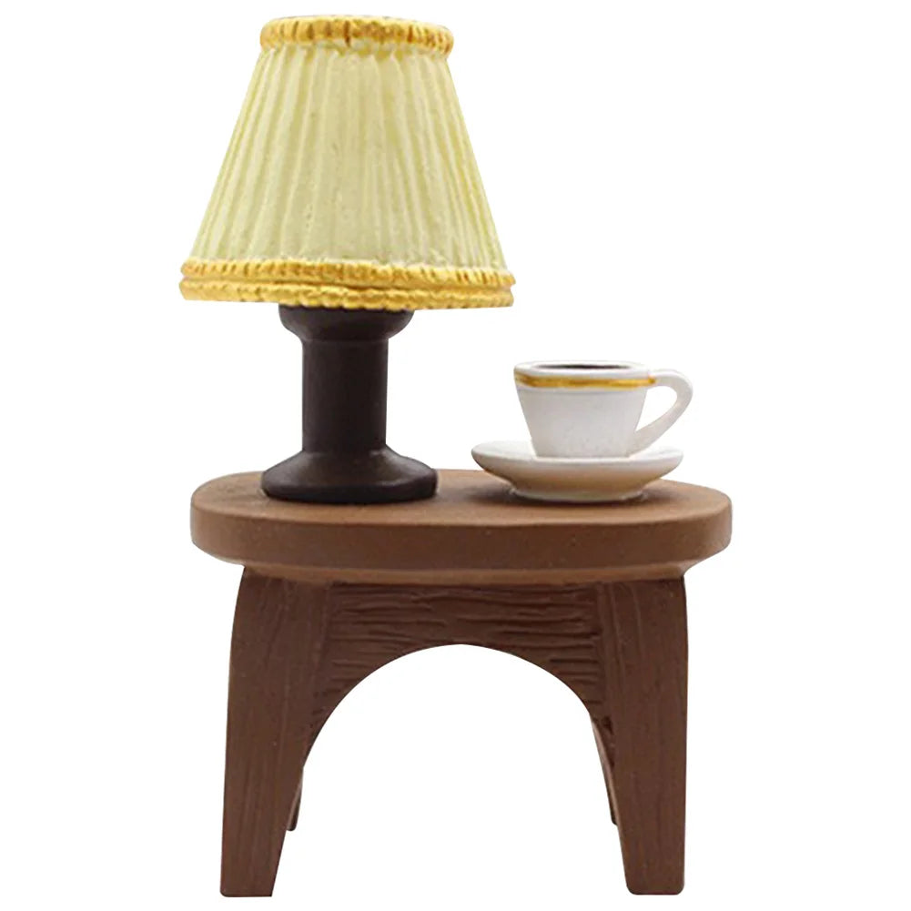 Handmade Miniature Home Office Decoration Frog Rocking Chair Lamp