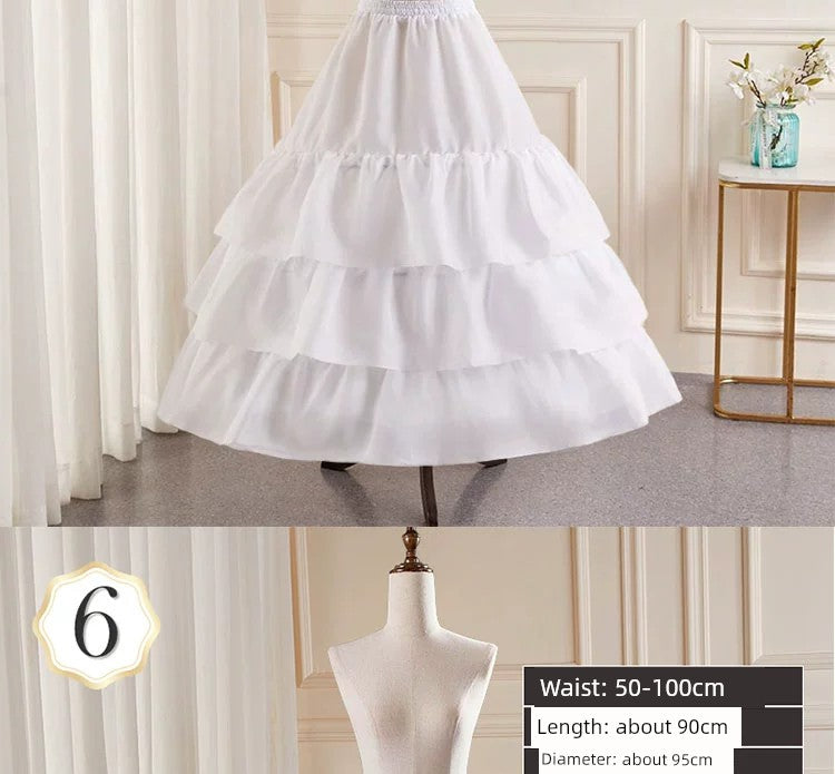 Mid Length Long Length Lolita Dress Inner Wear Wedding Dress Underskirt