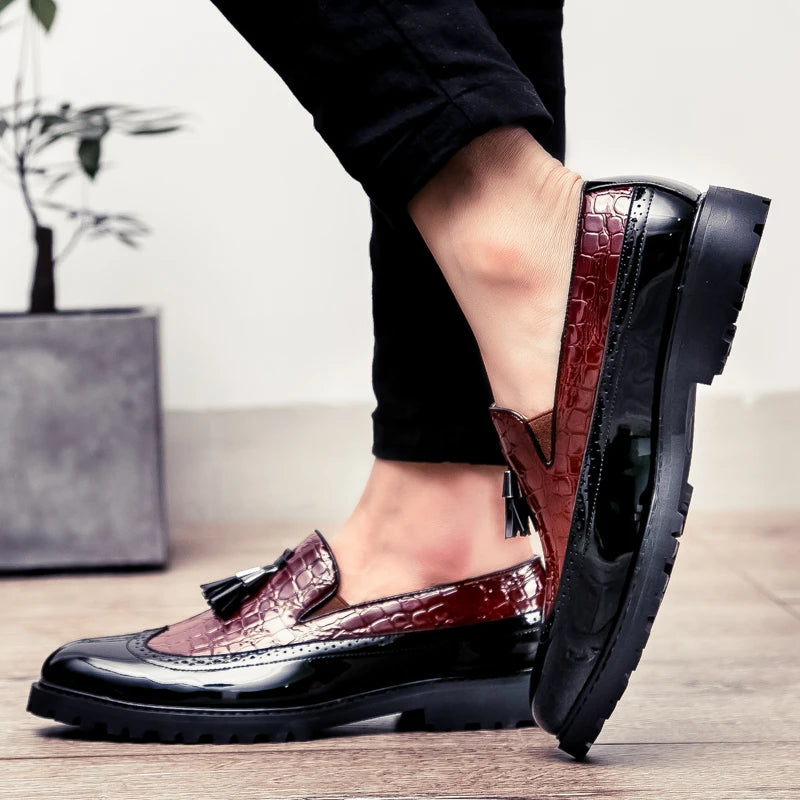 Men's fashion loafers low cut breathable formal comfortable anti-slip shoes