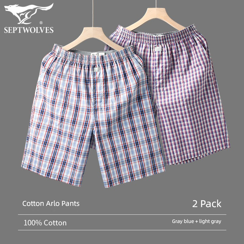 SEPTWOLVES Cotton Large Size Household Underwear Sports Men