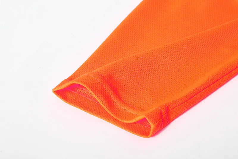 Fluorescent High Visibility T-Shirts Men Reflective Work Safety Shirts