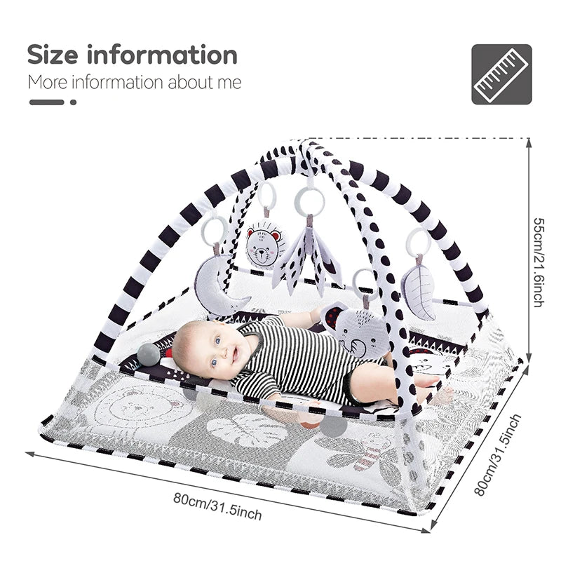 Newborn Baby Play Crawling Blanket Activity Gym Mat 0-36 Months