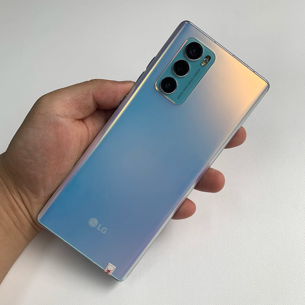Original LG WING 5G LMF100VM LMF100TM 5G Mobile Phone NFC 8GB+256GB Fingerprint 6.8'' P-OLED Screen Octa-Core Android SmartPhone