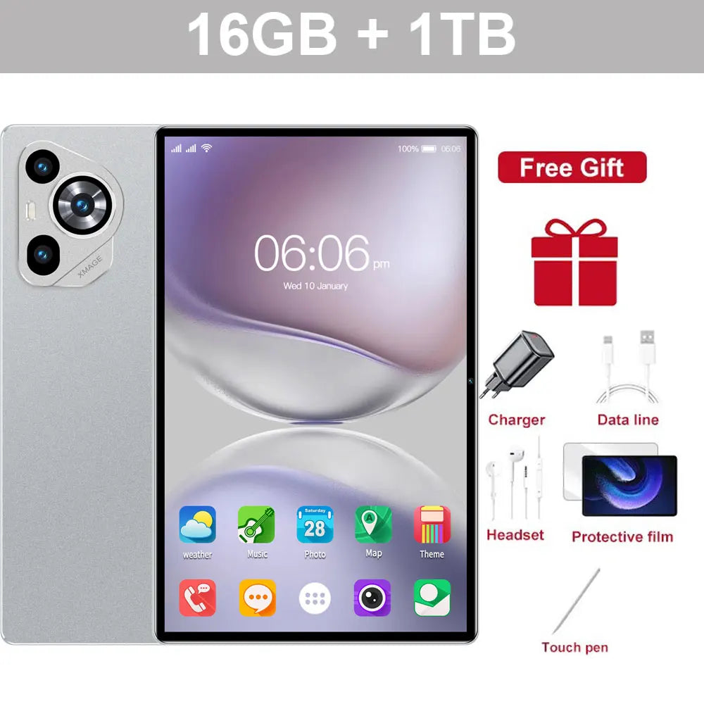 Hot New Pad 7s Pro Original Tablets 11.6inch Global Version Android 15 Tab 5G Dual Sim 12000mAh Tablets Children's Kids Tab PC