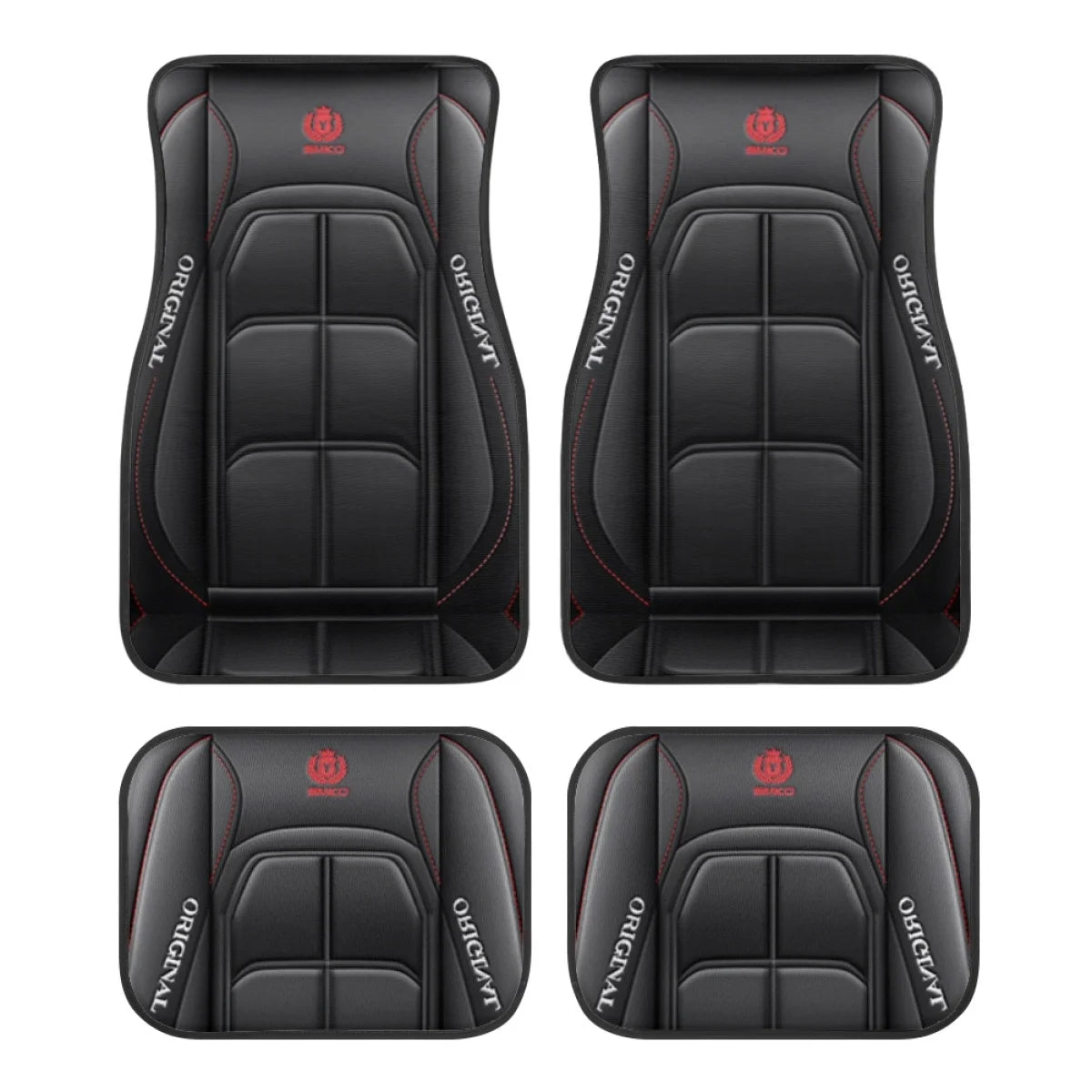 4pcs Y Car Floor Mats - Rug Pads with Non-Slip Backing, Washable, Universal Fit Car Protection Pad Auto Interior Accessories