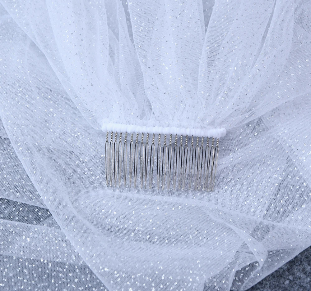 Luxury Cathedral Sparking Glitter Wedding Bridal Veil Long 3M/5M
