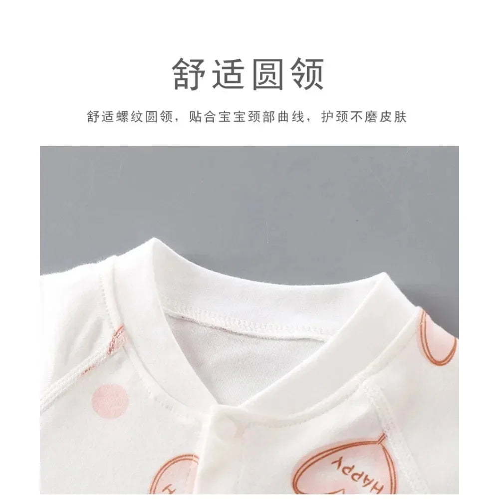 Newborn Baby Boy Girl Bodysuit Romper Comfortable Cotton Clothing for Autumn Spring