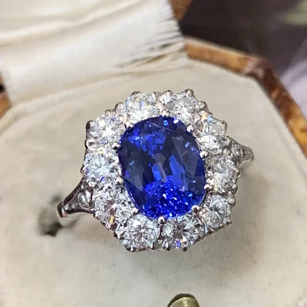 Gorgeous Exquisite High-end Women Crystal Zircon Rings