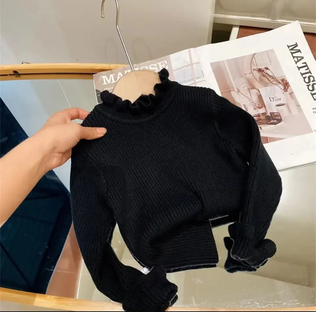 Newborn or Toddler Knit Cotton Sweater Long Sleeve