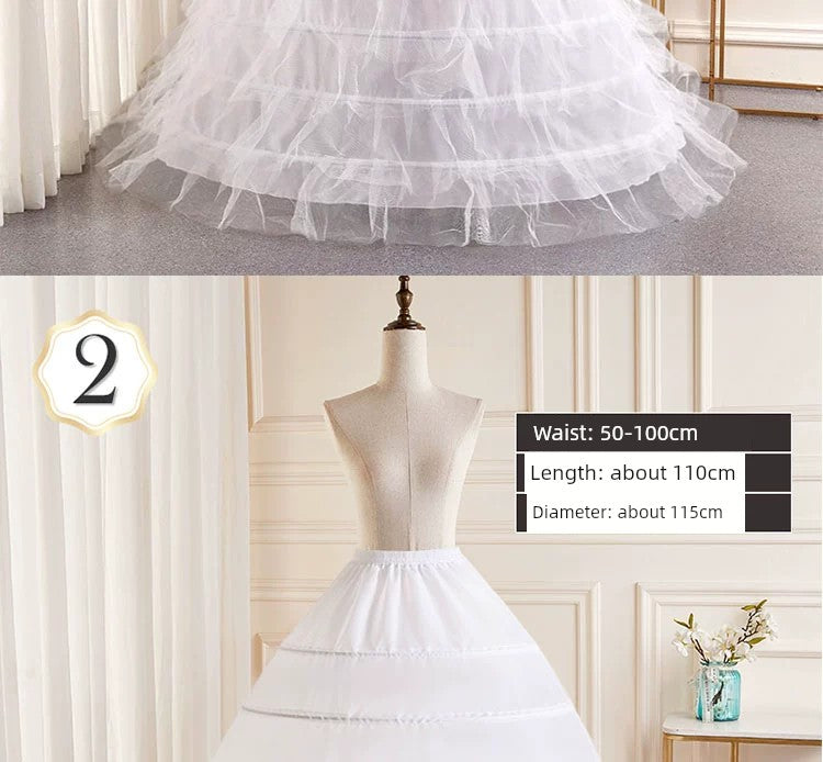 Mid Length Long Length Lolita Dress Inner Wear Wedding Dress Underskirt