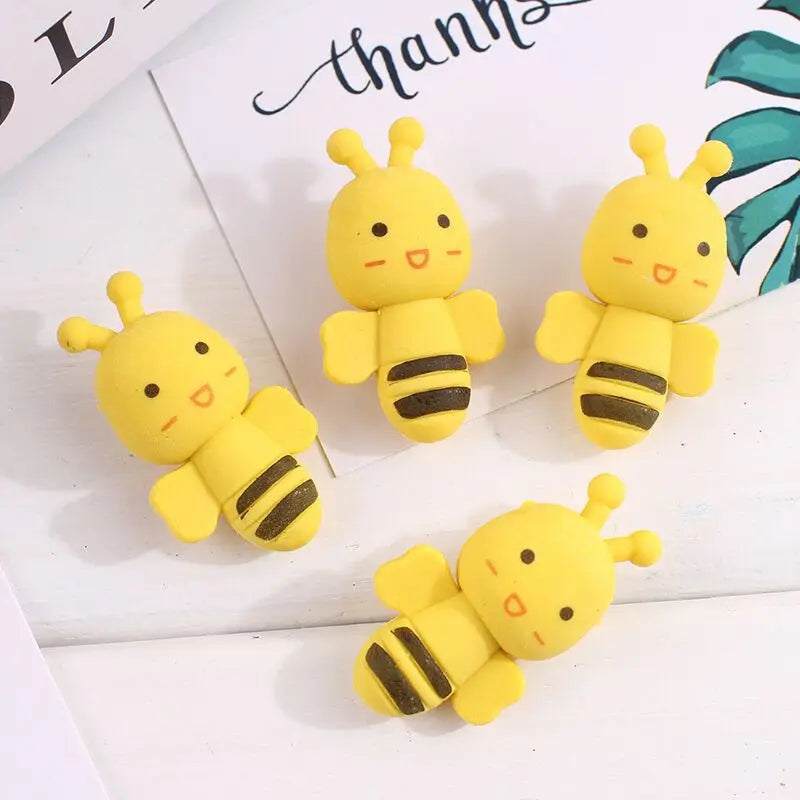 Small Bee Shape Rubber Eraser