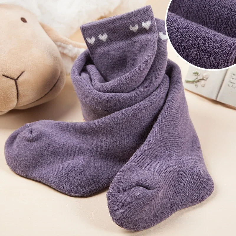 Soft Cotton Baby Girl Tights Thicken Children Pantyhose