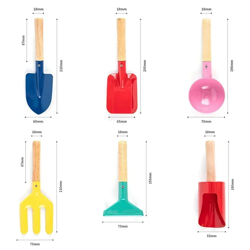 1/3/5/6Pcs Kids Gardening Tool Set