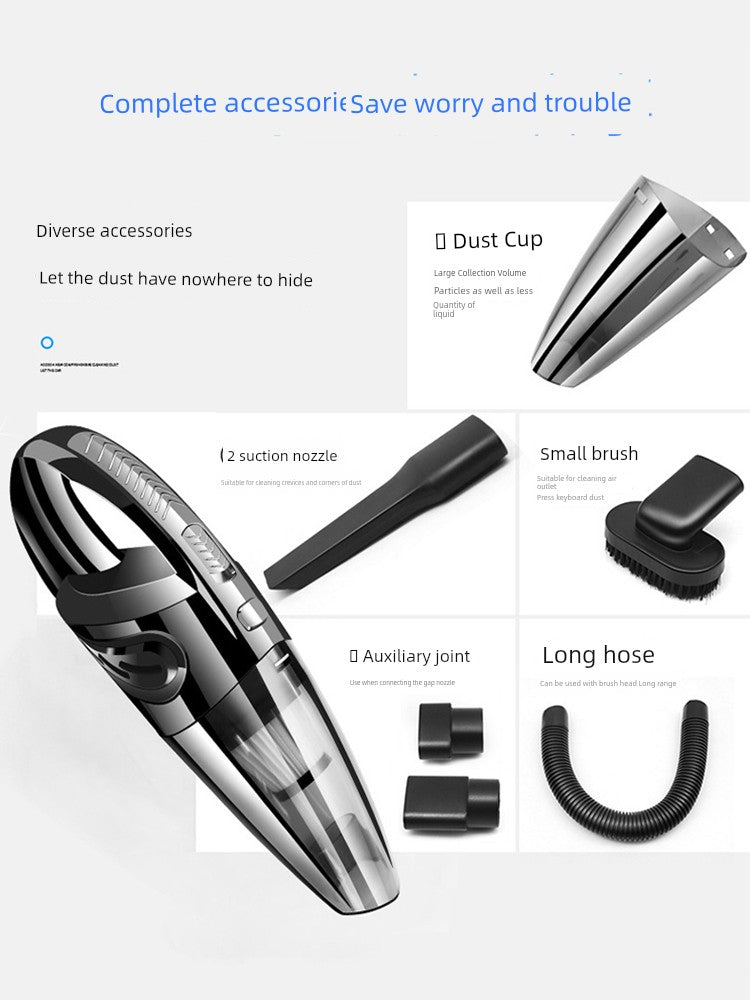 Vacuum Cleaner For Home Car Wireless Small Handheld Strong Suction