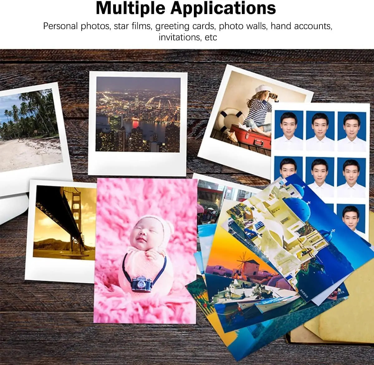 A6(4.13"×5.83")Photo Paper, Waterproof Glossy for Photo Paper,A6 Size 230gsm Waterproof Embossed Card Paper Inkjet Photo Paper