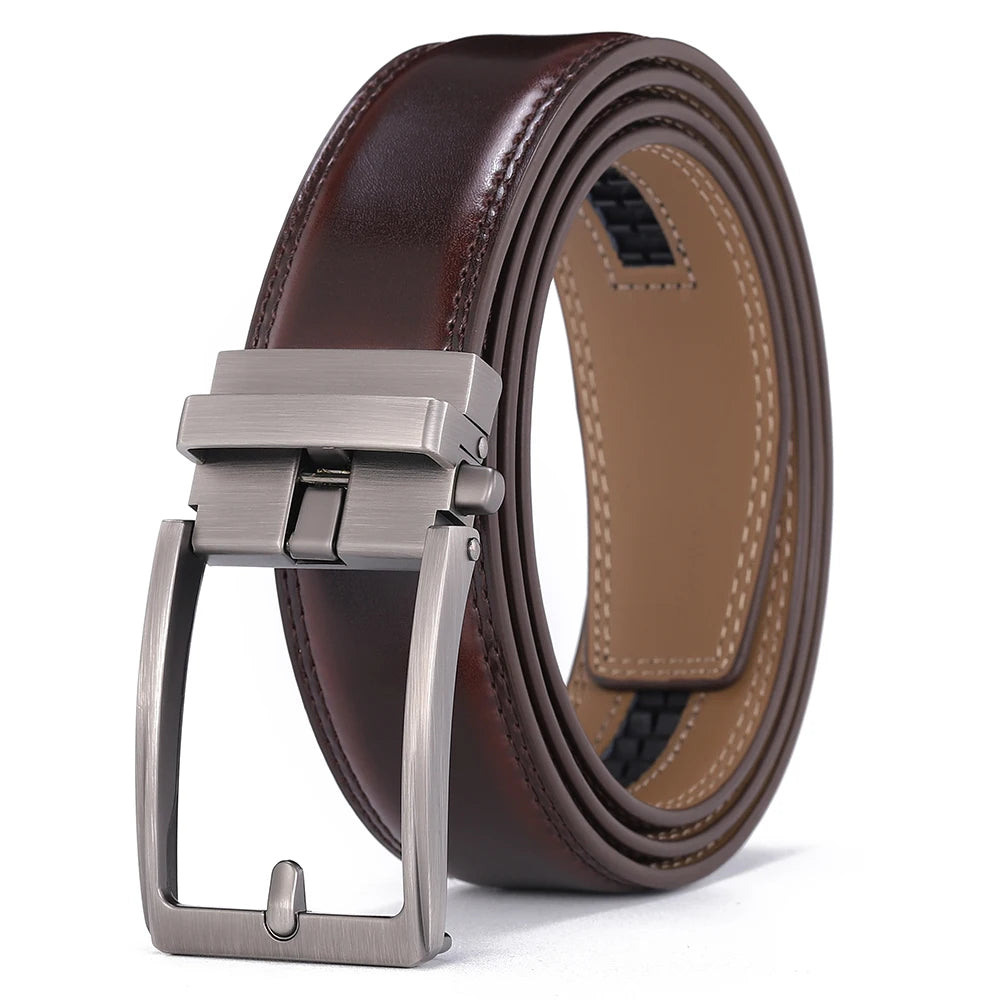 Men Luxury Buckle Genuine Leather Belt