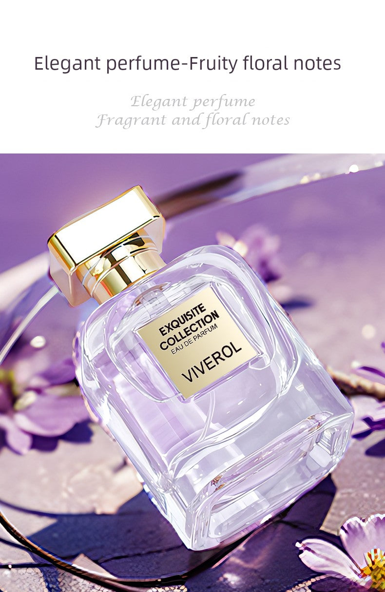 Viverol Women Long-Lasting Light Perfume Fresh Elegance Wisteria Flower Fragrance Gift Box