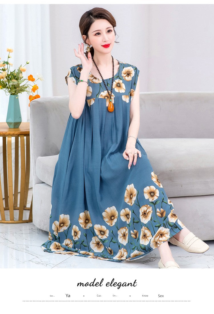 Summer Pure Cotton Stylish Extra Large Size 110.00kg Dress or Sleepwear