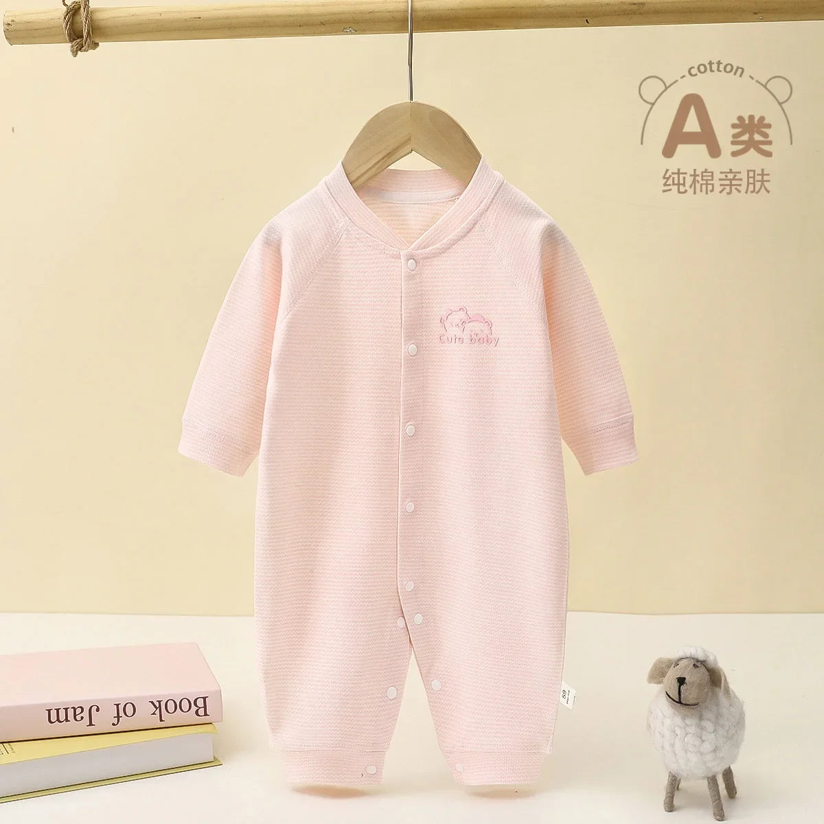 Newborn Baby Boy Girl Bodysuit Romper Comfortable Cotton Clothing for Autumn Spring