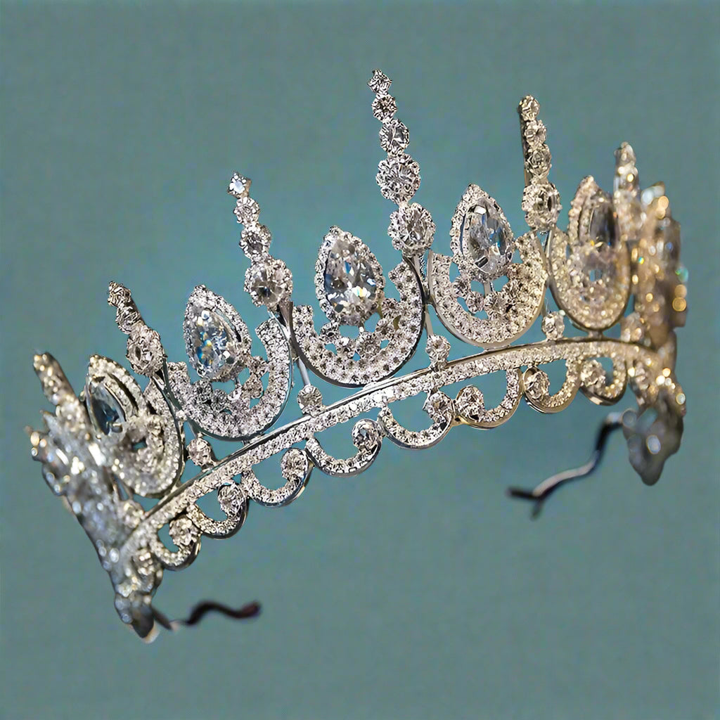 Zircon Wedding Crown Luxury Zircon Diadem Rhinestone Headpiece Bridal Hair Jewelry