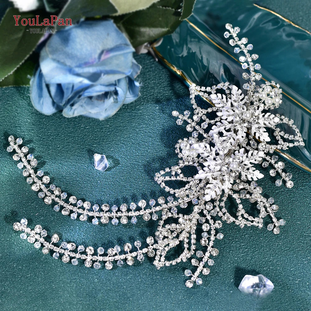 Wedding Hair Accessories Rhinestone Tiara Bridal Headdress Pageant Crown Hair Clip